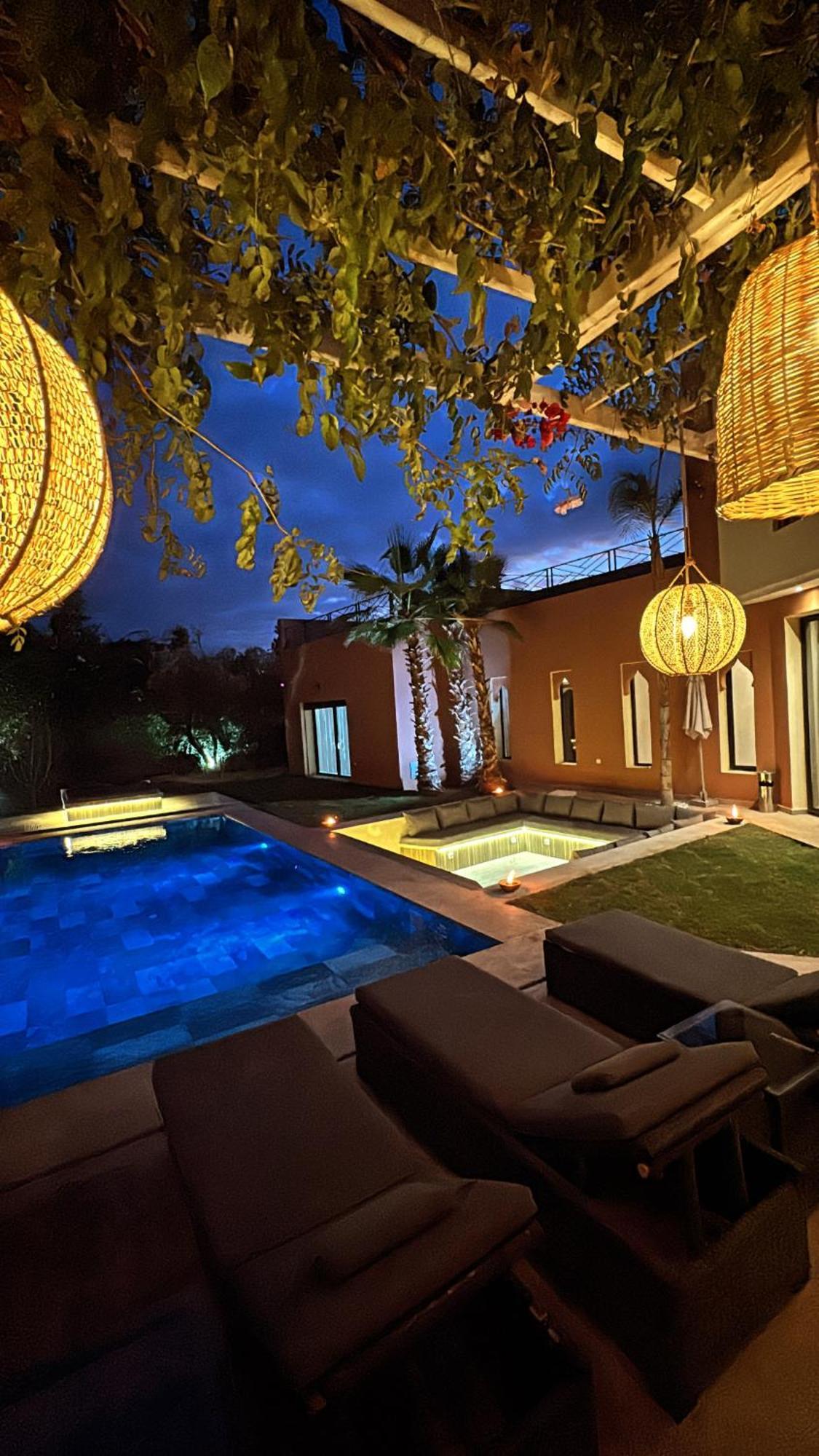 Villa Mattia Piscine Chauffee Sans Vis A Vis 马拉喀什 外观 照片